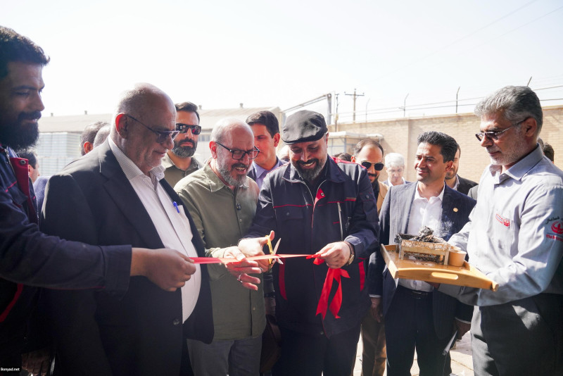 افتتاح فاز نخست توسعه کارخانه  بهنوش (خرمشهر) توسط رئیس بنیاد مستضعفان
